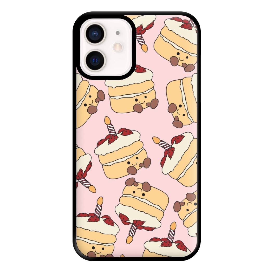 Cake Pattern - Plushy Phone Case for iPhone 13 Mini