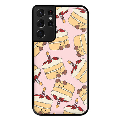 Cake Pattern - Plushy Phone Case for Galaxy S21 Ultra