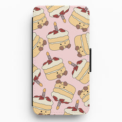 Cake Pattern - Plushy Flip / Wallet Phone Case