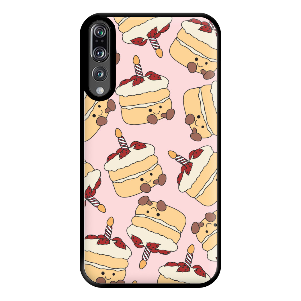 Cake Pattern - Plushy Phone Case for Huawei P20 Pro