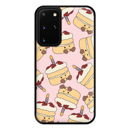 Cake Pattern - Plushy Phone Case for Galaxy S20 Plus