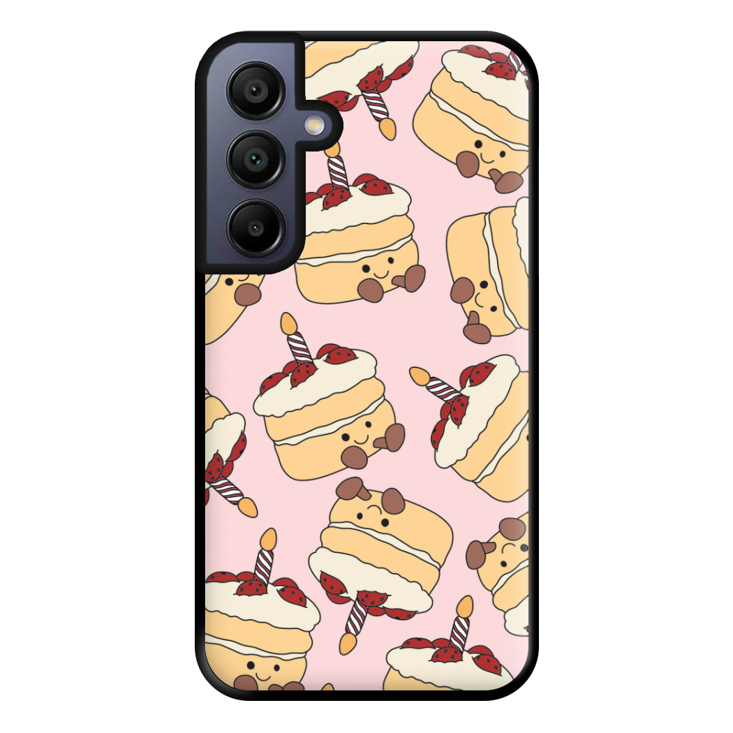 Cake Pattern - Plushy Phone Case for Galaxy A15