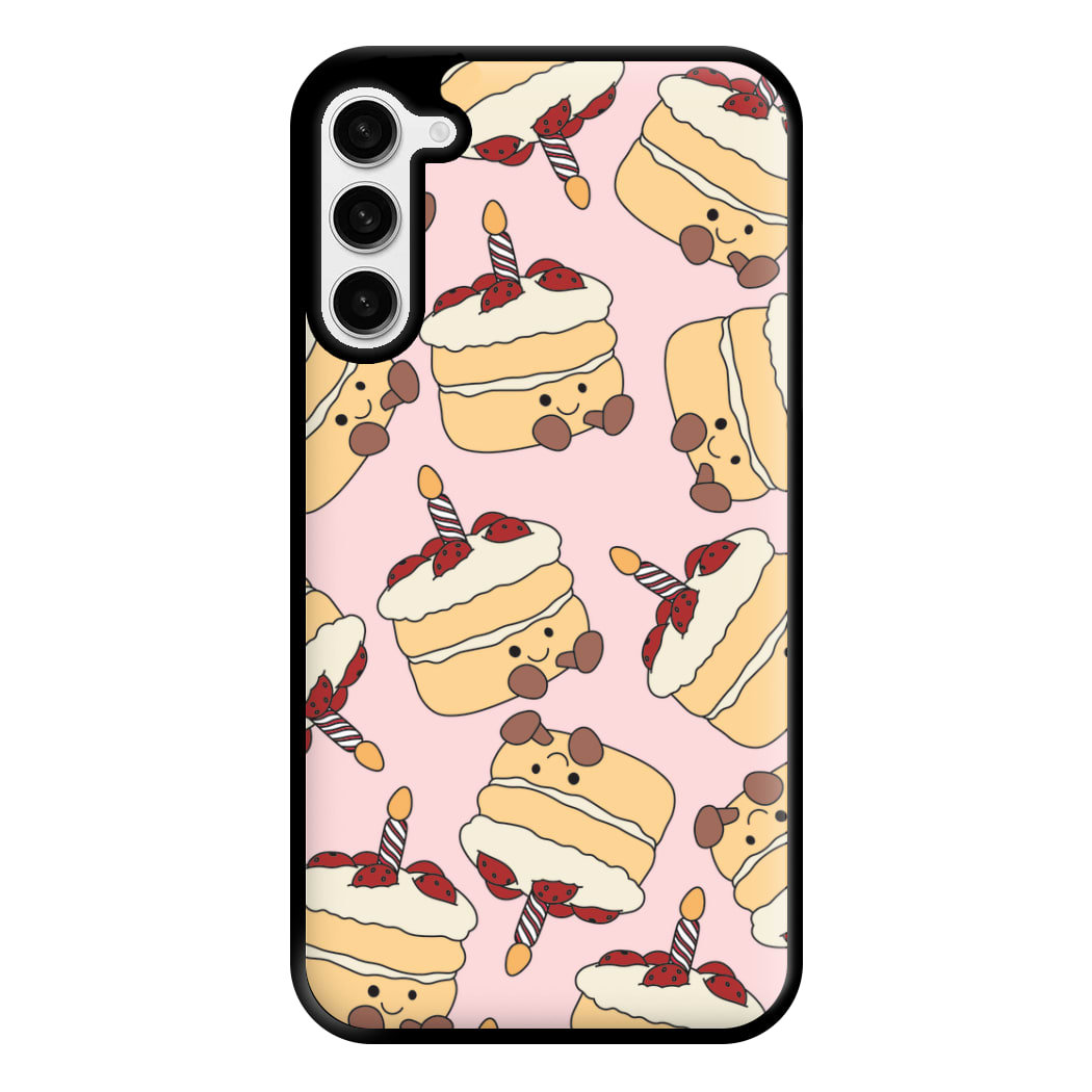 Cake Pattern - Plushy Phone Case for Galaxy S23 Plus