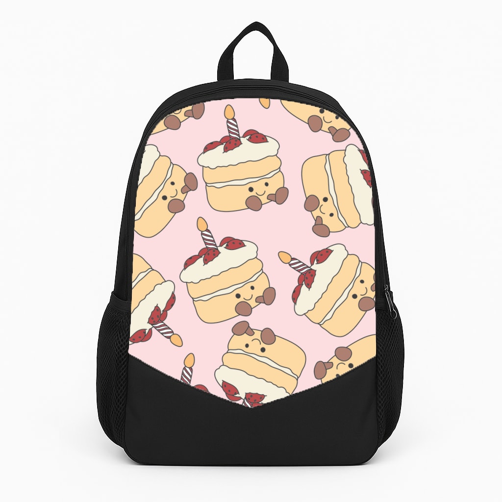 Cake Pattern - Plushy Large Backpack