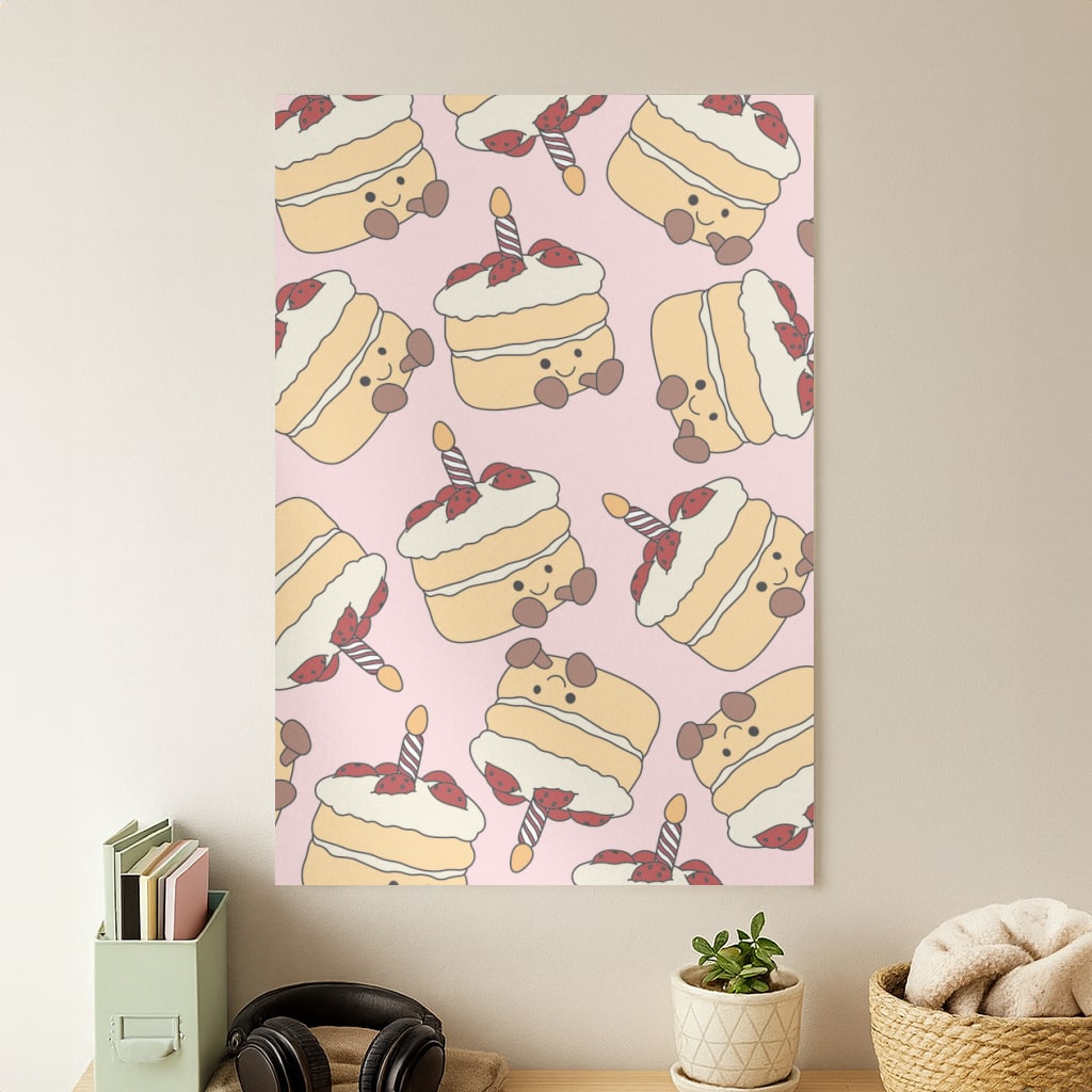 Cake Pattern - Plushy Poster
