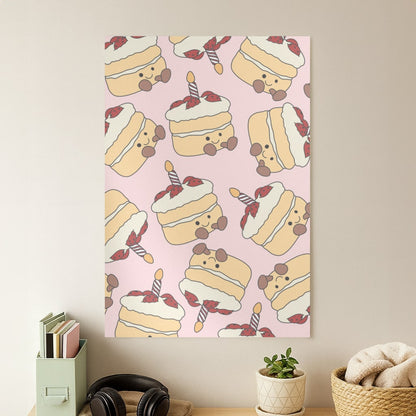 Cake Pattern - Plushy Poster