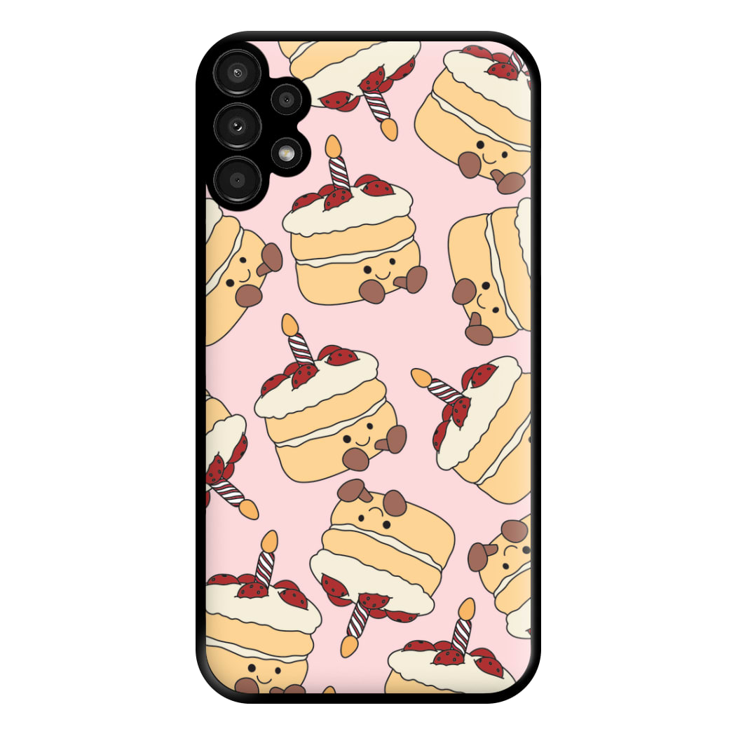 Cake Pattern - Plushy Phone Case for Galaxy A13