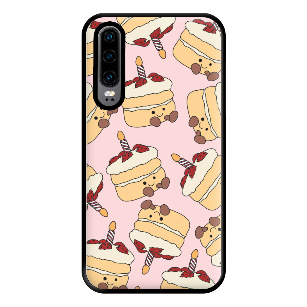 Cake Pattern - Plushy Phone Case for Huawei P30