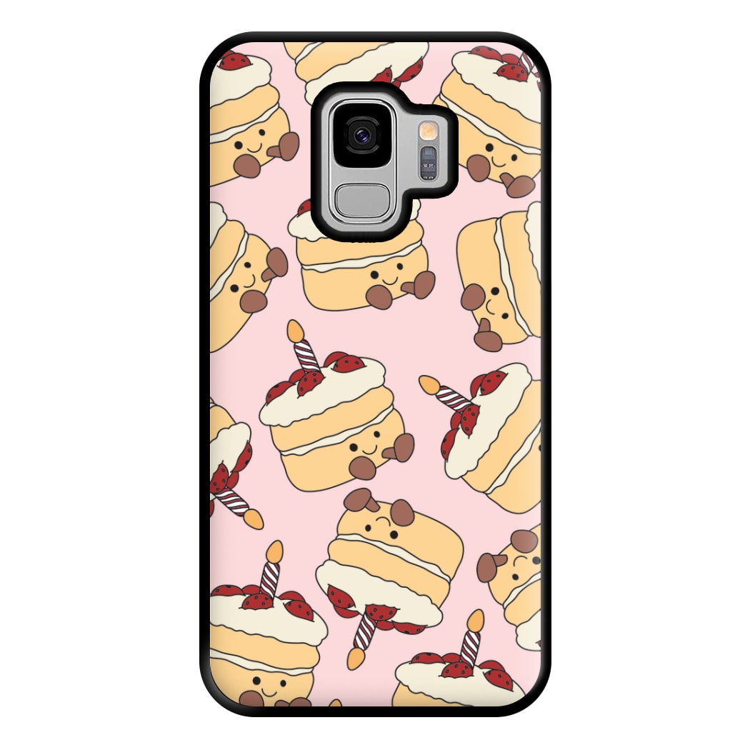 Cake Pattern - Plushy Phone Case for Galaxy S9 Plus