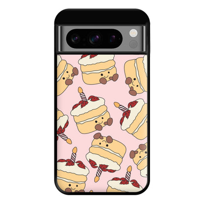 Cake Pattern - Plushy Phone Case for Google Pixel 8 Pro