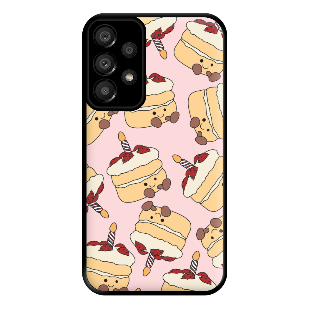 Cake Pattern - Plushy Phone Case for Galaxy A33