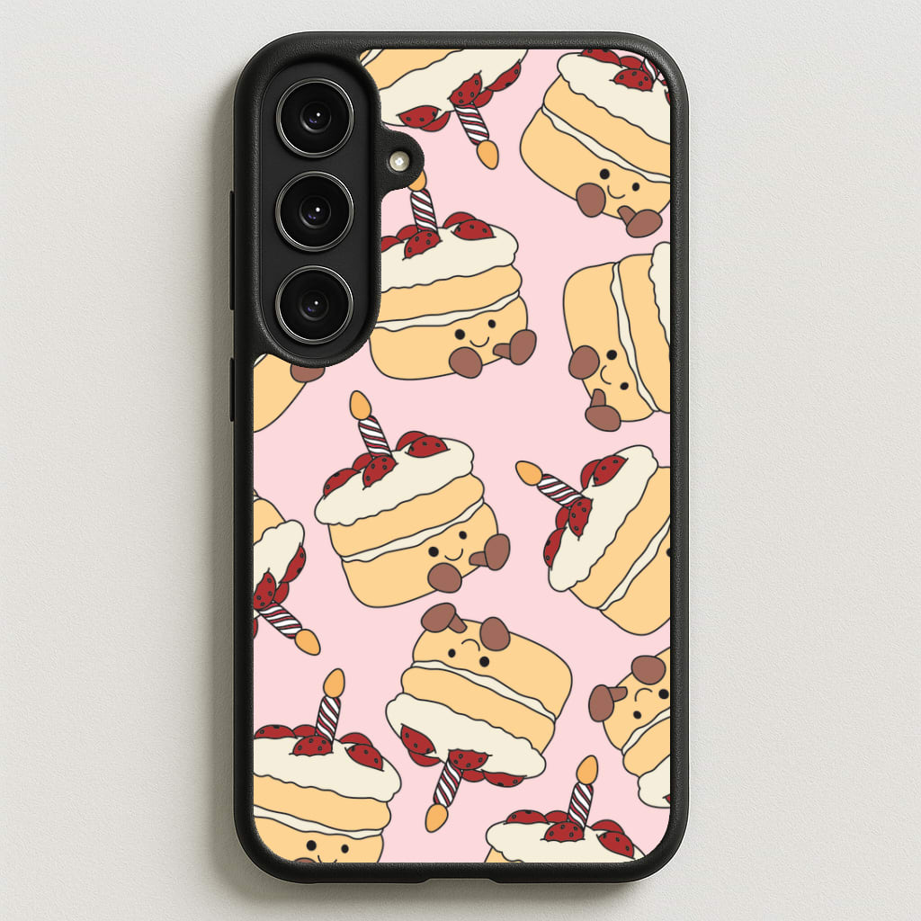 Cake Pattern - Plushy Phone Case for Galaxy S25FE