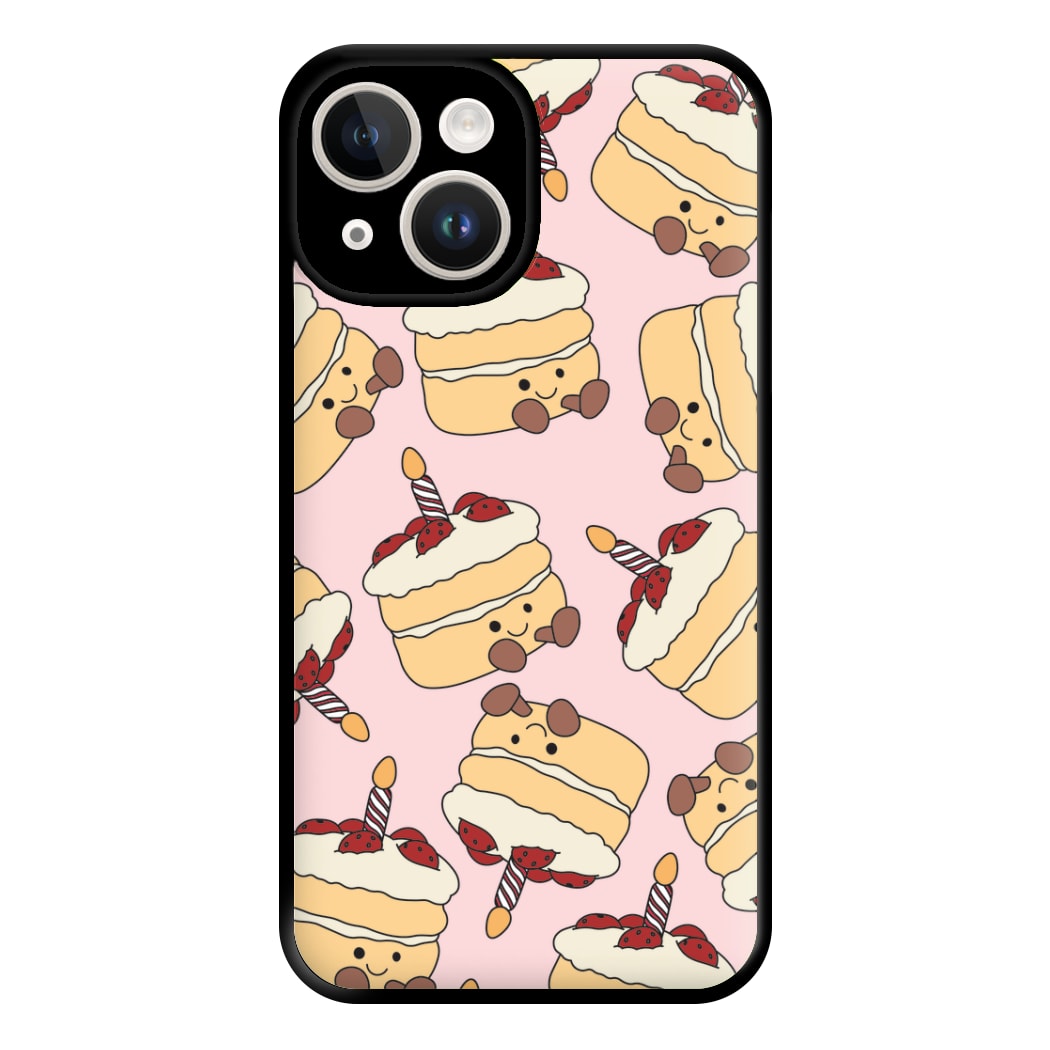 Cake Pattern - Plushy Phone Case for iPhone 14