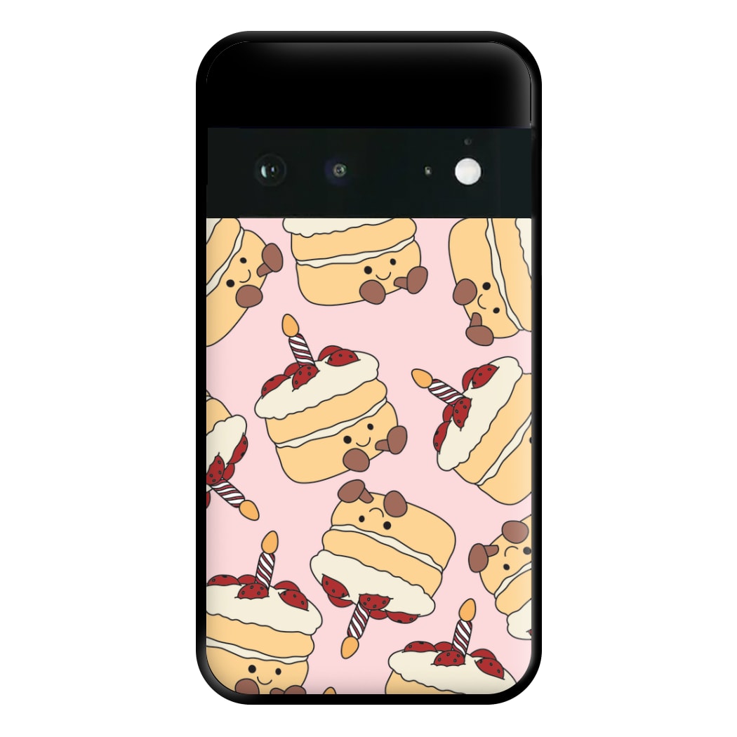 Cake Pattern - Plushy Phone Case for Google Pixel 6a