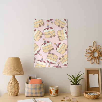 Cake Pattern - Plushy Art Print