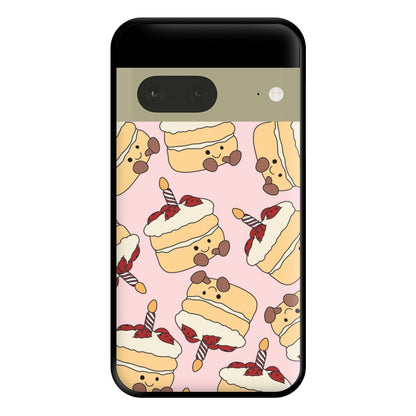 Cake Pattern - Plushy Phone Case for Google Pixel 7a