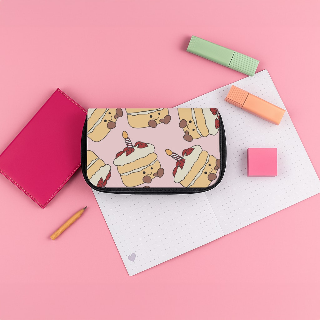 Cake Pattern - Plushy Pencil Case