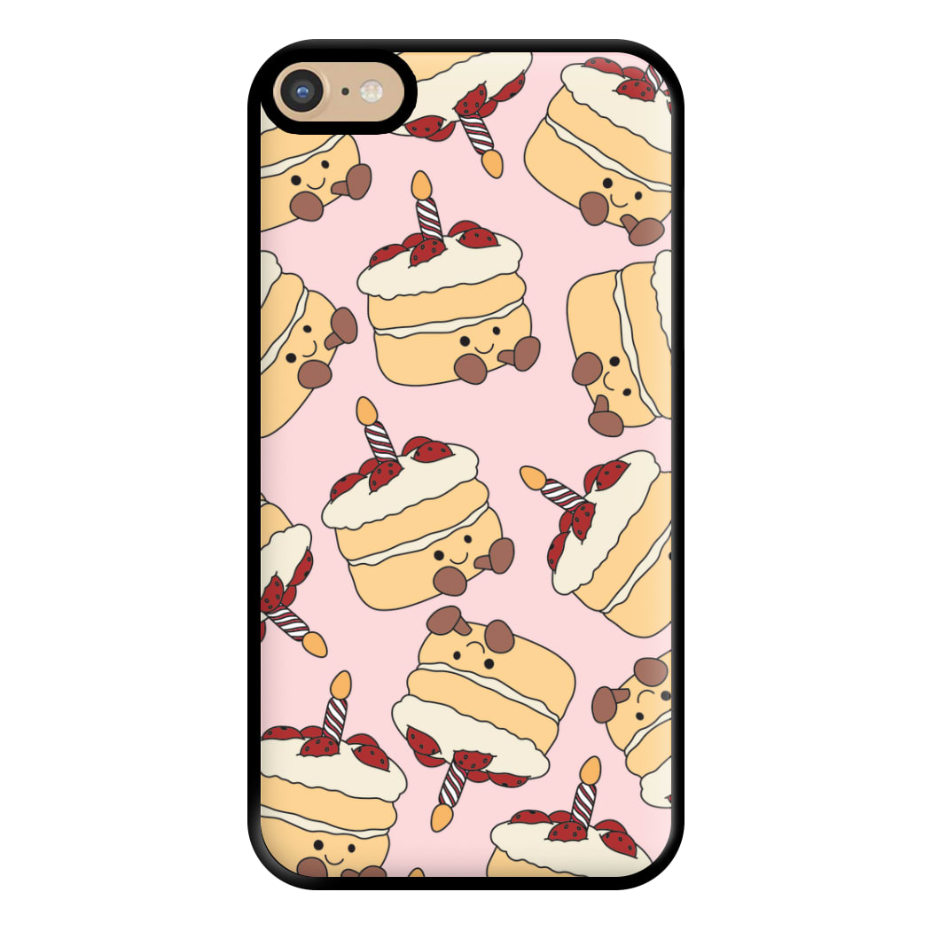 Cake Pattern - Plushy Phone Case for iPhone 6 Plus / 7 Plus / 8 Plus