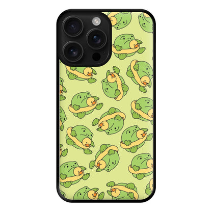 Frog Pattern - Plushy Phone Case for iPhone 16 Pro Max