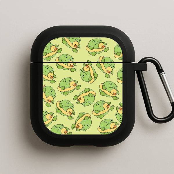 Frog Pattern - Plushy AirPods Case