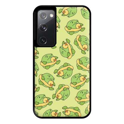 Frog Pattern - Plushy Phone Case for Galaxy S20FE