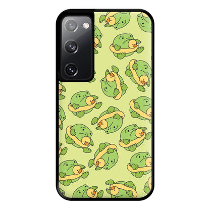 Frog Pattern - Plushy Phone Case for Galaxy S20