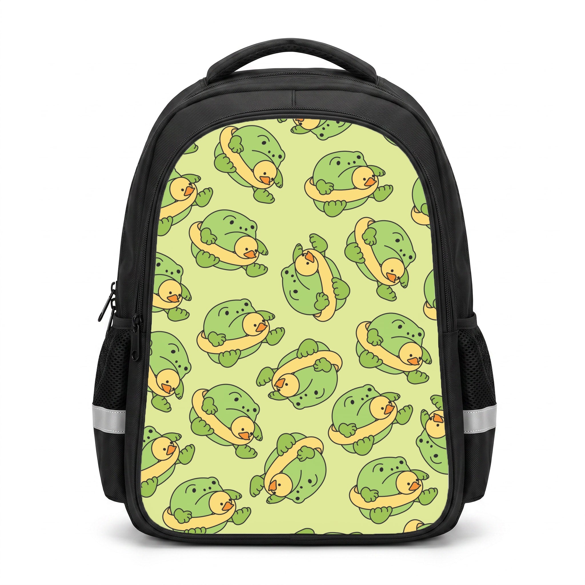 Frog Pattern - Plushy Backpack