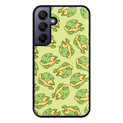 Frog Pattern - Plushy Phone Case for Galaxy A15