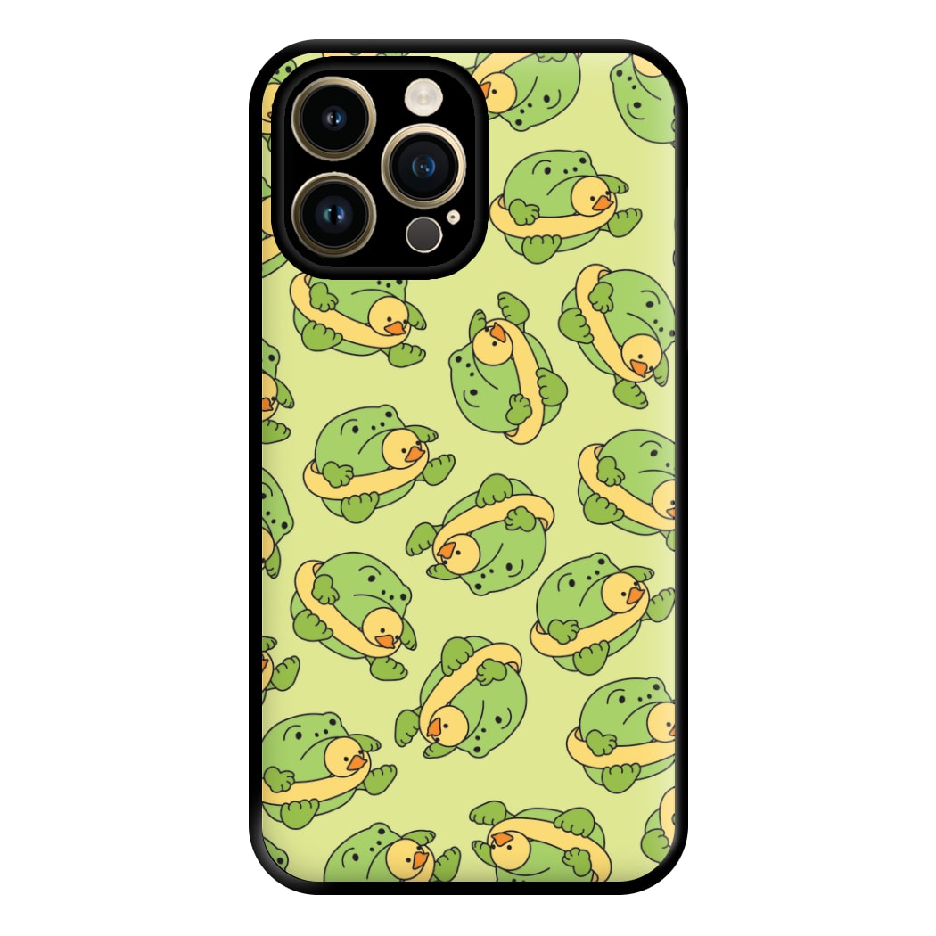 Frog Pattern - Plushy Phone Case for iPhone 14 Pro Max