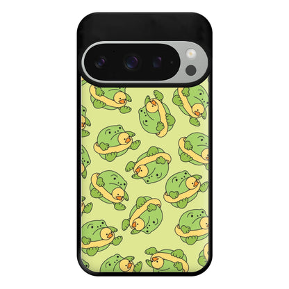 Frog Pattern - Plushy Phone Case for Google Pixel 9 Pro XL