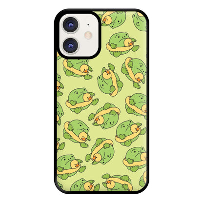 Frog Pattern - Plushy Phone Case for iPhone 12 / 12 Pro