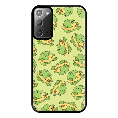 Frog Pattern - Plushy Phone Case for Galaxy Note 20 Ultra