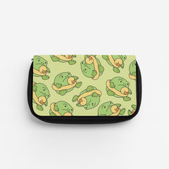 Frog Pattern - Plushy Pencil Case