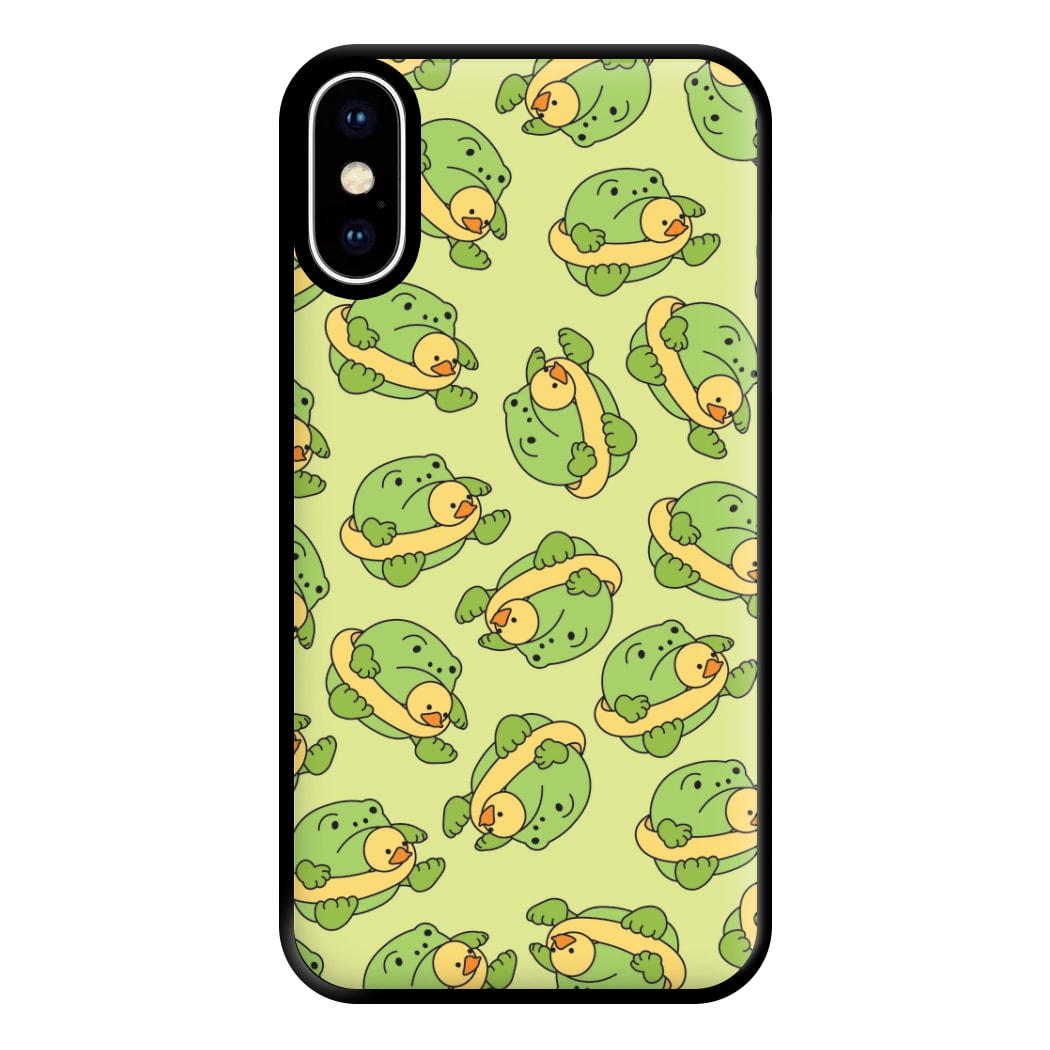 Frog Pattern - Plushy Phone Case for iPhone XS Max