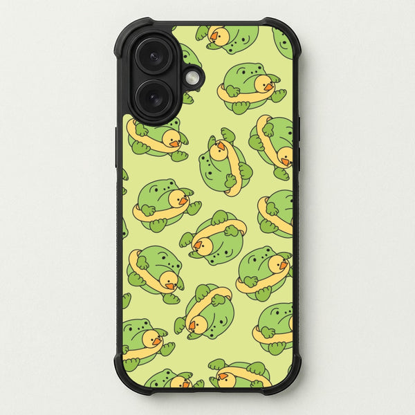 Frog Pattern - Plushy Phone Case — Bumper case