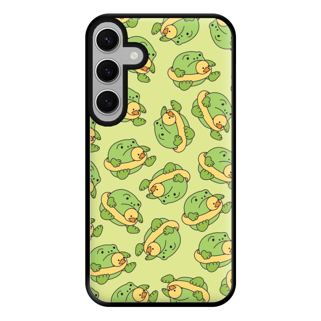 Frog Pattern - Plushy Phone Case for Galaxy S24FE