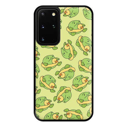 Frog Pattern - Plushy Phone Case for Galaxy S20 Plus