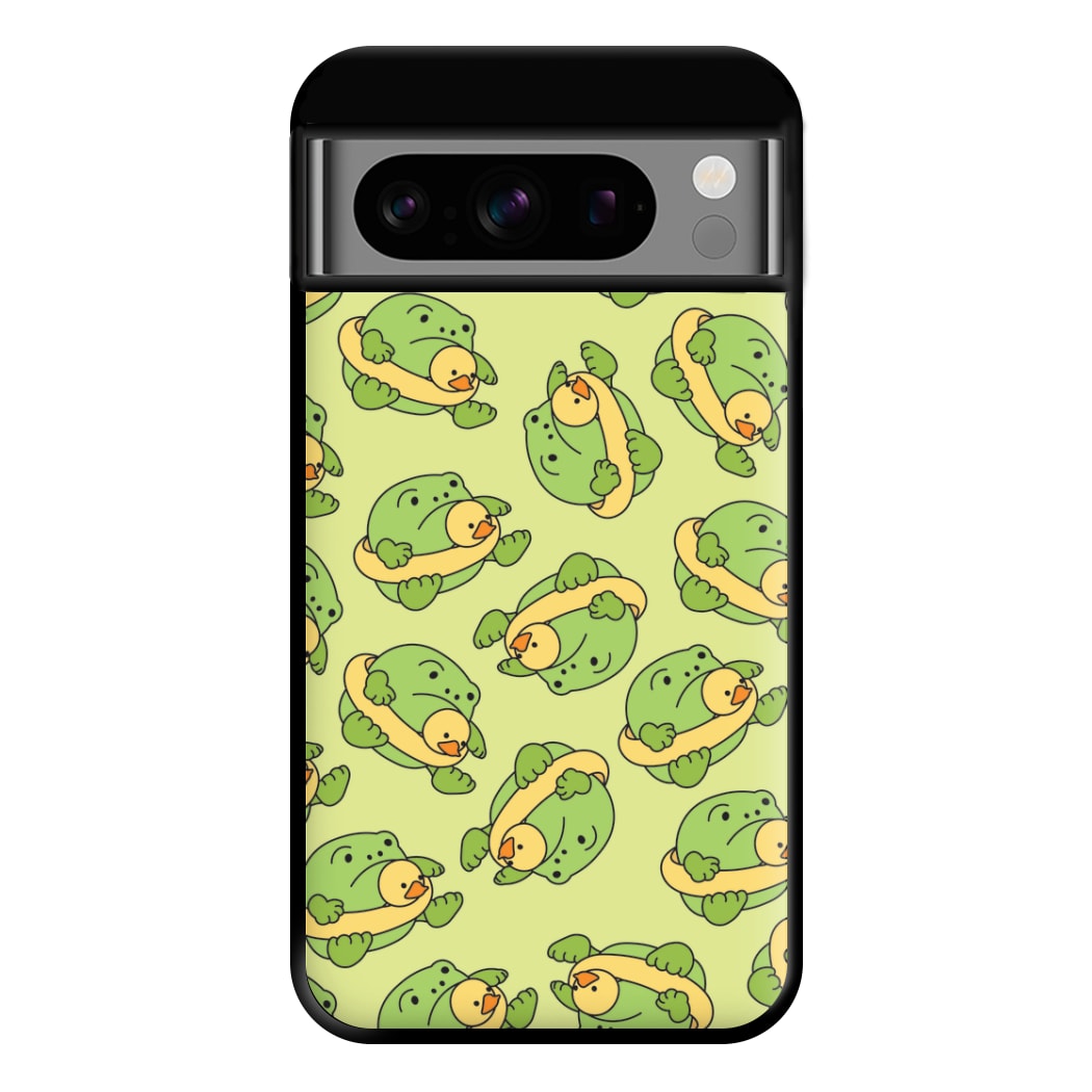 Frog Pattern - Plushy Phone Case for Google Pixel 8 Pro