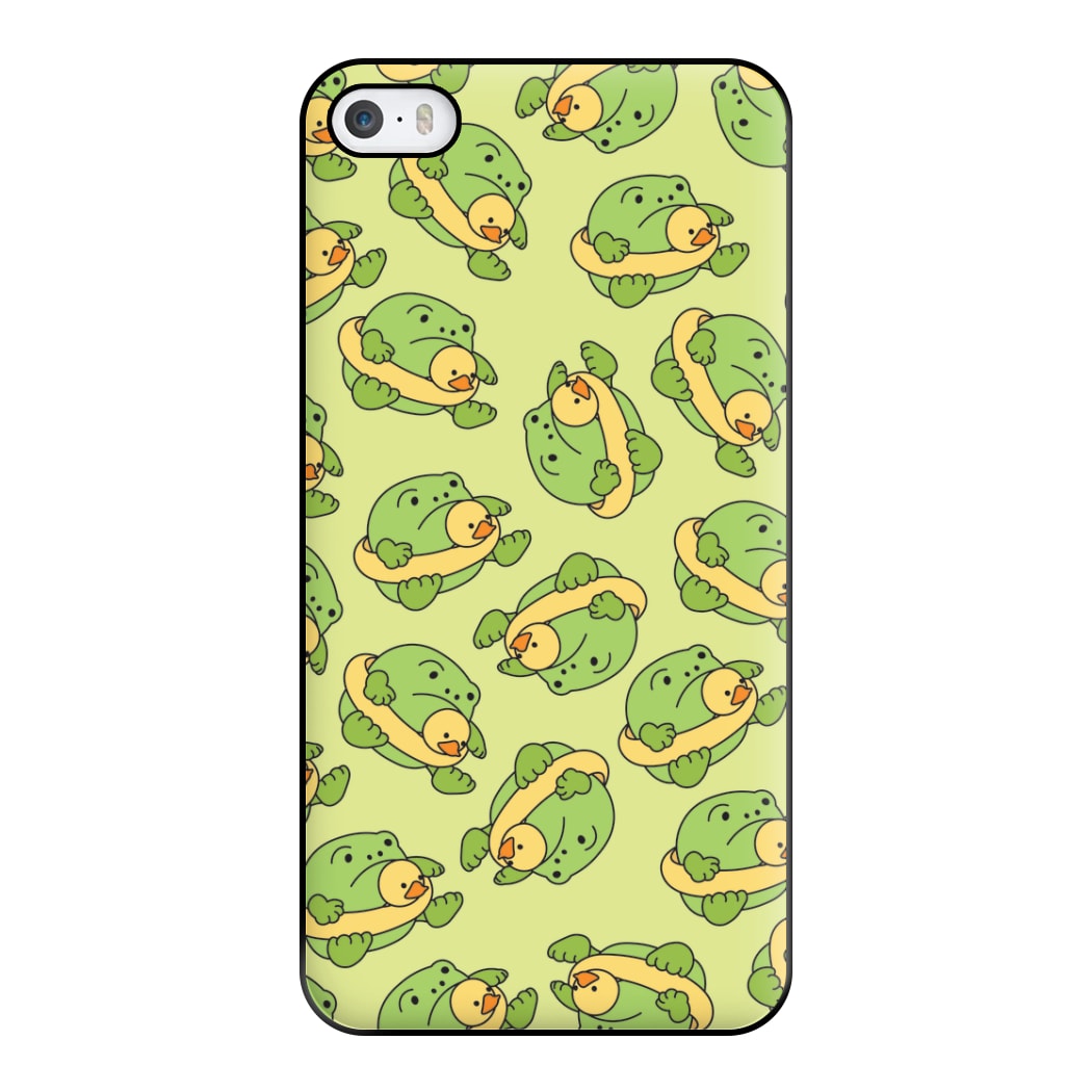 Frog Pattern - Plushy Phone Case for iPhone 5 / 5s / SE 2016