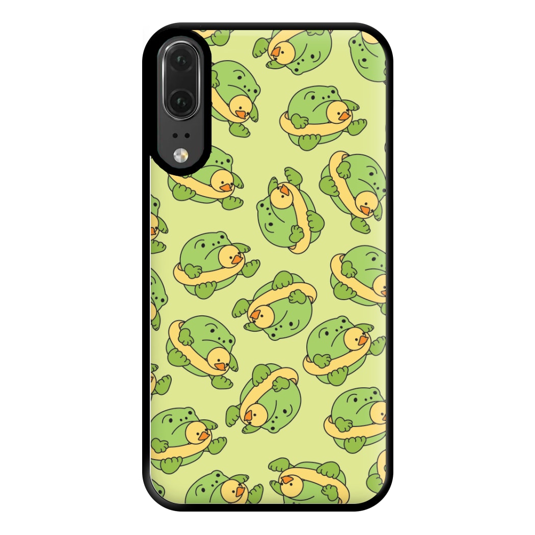 Frog Pattern - Plushy Phone Case for Huawei P20