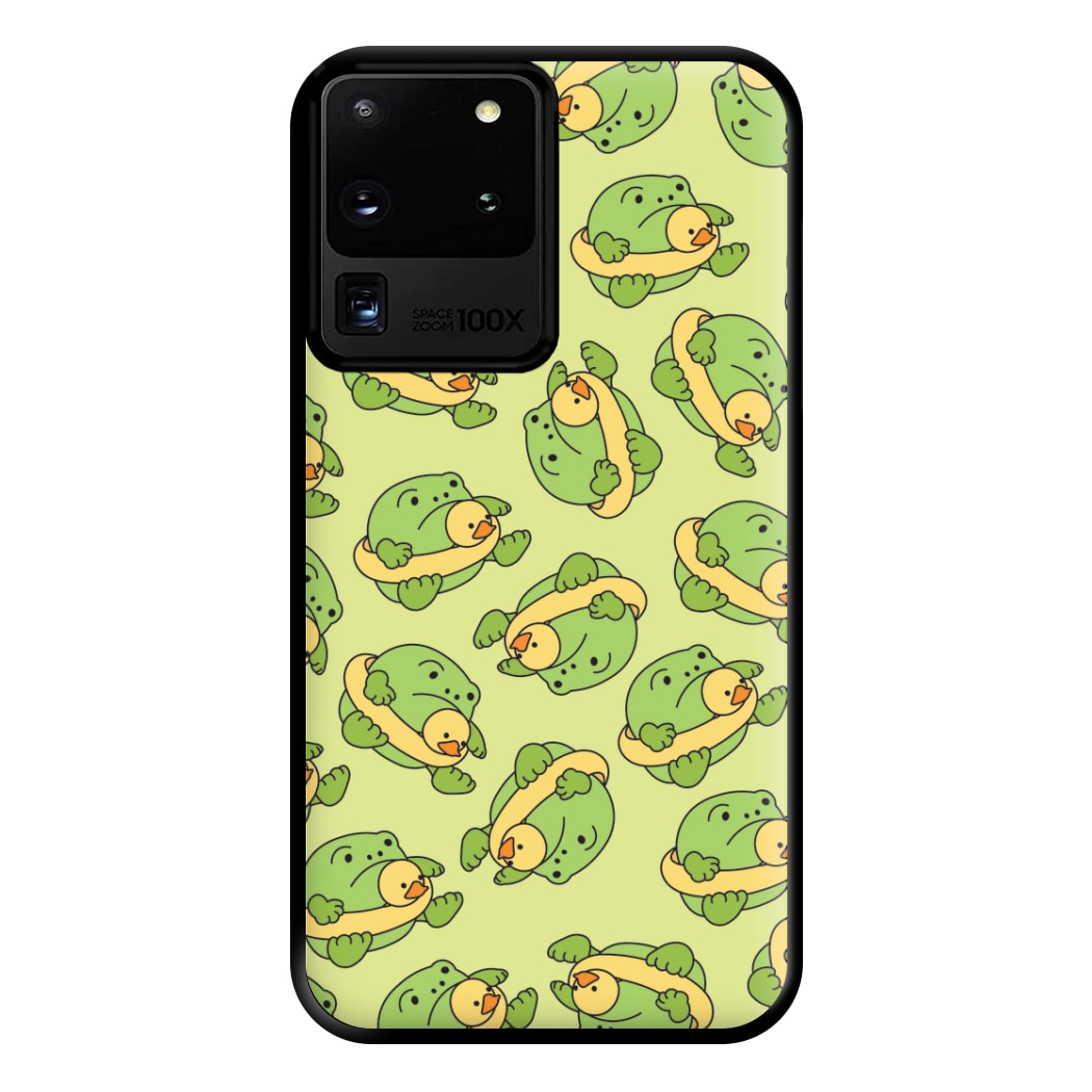 Frog Pattern - Plushy Phone Case for Galaxy S20 Ultra