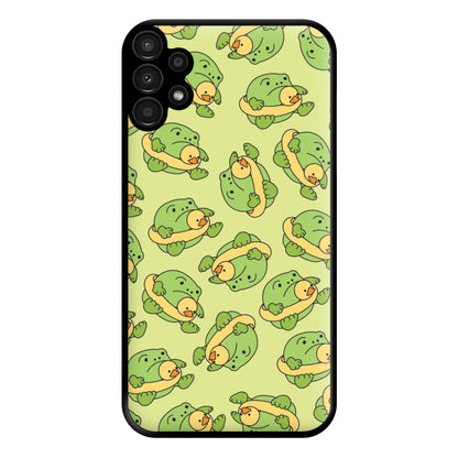 Frog Pattern - Plushy Phone Case for Galaxy A13