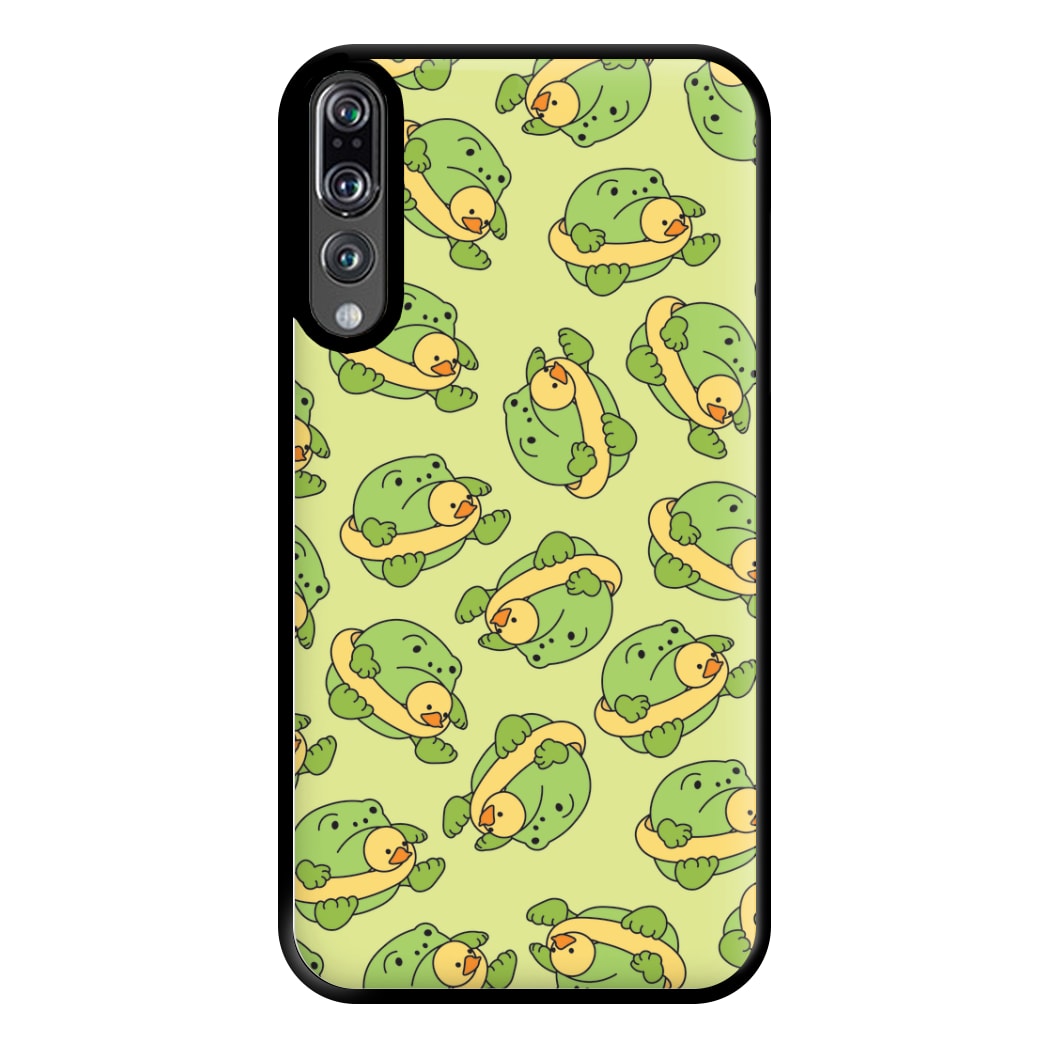 Frog Pattern - Plushy Phone Case for Huawei P20 Pro