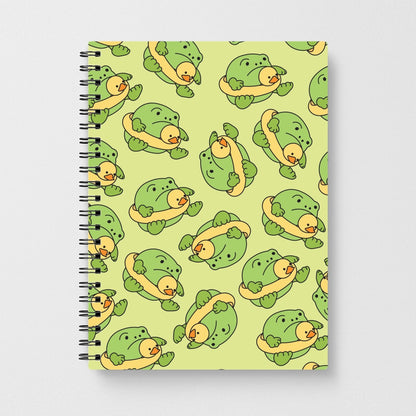 Frog Pattern - Plushy Notebook