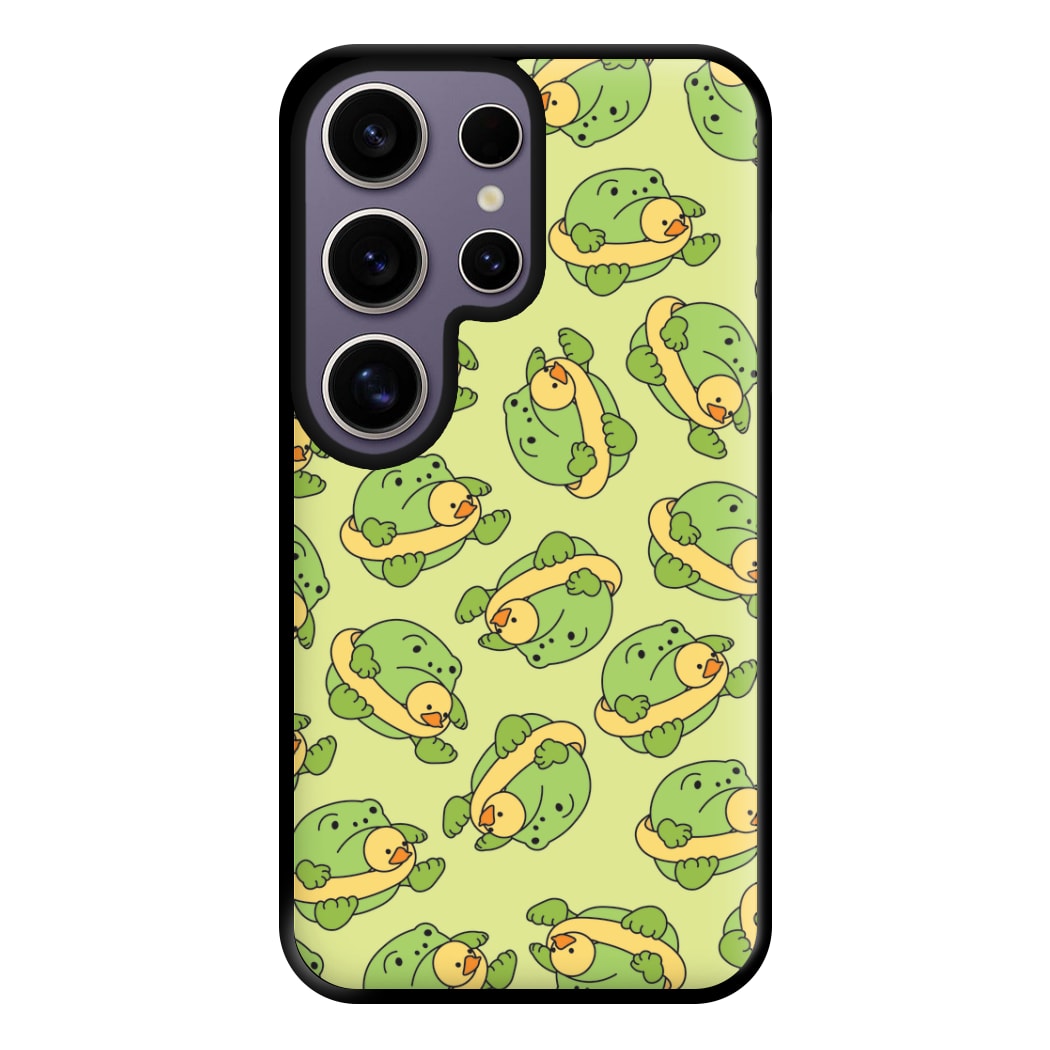 Frog Pattern - Plushy Phone Case for Galaxy S25 Ultra