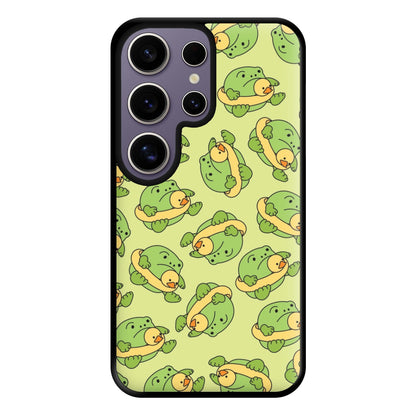 Frog Pattern - Plushy Phone Case for Galaxy S25 Ultra