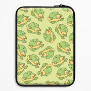 Frog Pattern - Plushy Laptop Sleeve 1