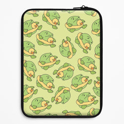 Frog Pattern - Plushy Universal Laptop Sleeve