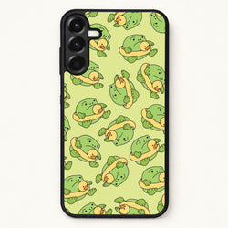 Frog Pattern - Plushy Phone Case for Galaxy A57