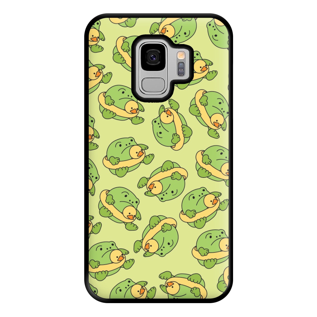 Frog Pattern - Plushy Phone Case for Galaxy S9 Plus